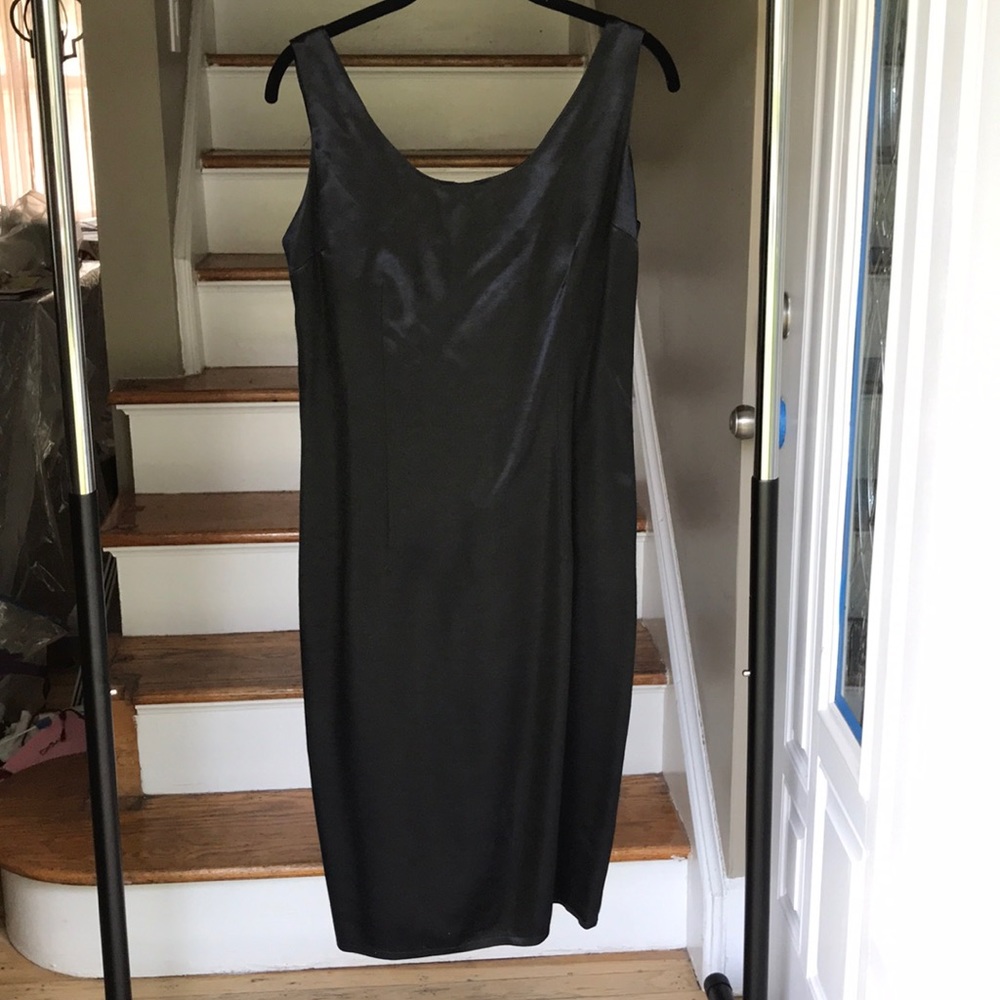 Black evening cocktail dress IS VINTAGE..